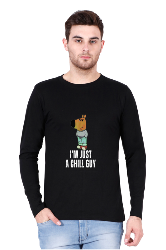 The Chill Guy : Long Sleeve Cotton Tshirt